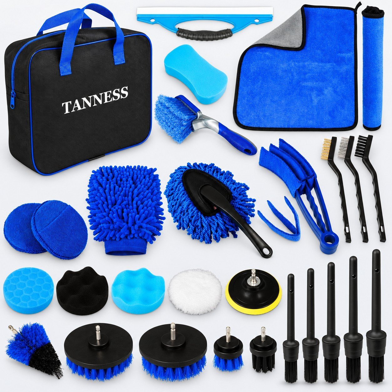 30-Piece Car Detailing Brush Kit