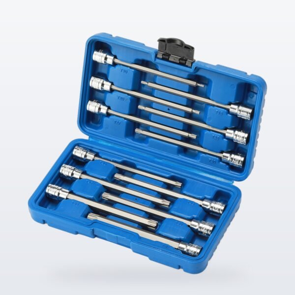 Focus Tool 12-Piece 3/8" Drive Extra-Long Torx Bit Socket Set (T10-T60)