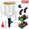 18-Piece Oil Funnel Kit with 12 Adapters