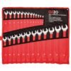 OZZO 25-Piece Metric Combination Spanner Set (6-32 mm) with Tool Roll