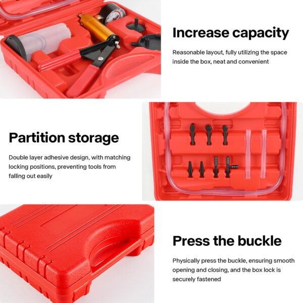 Hand Vacuum Pump and Brake Bleeder Kit