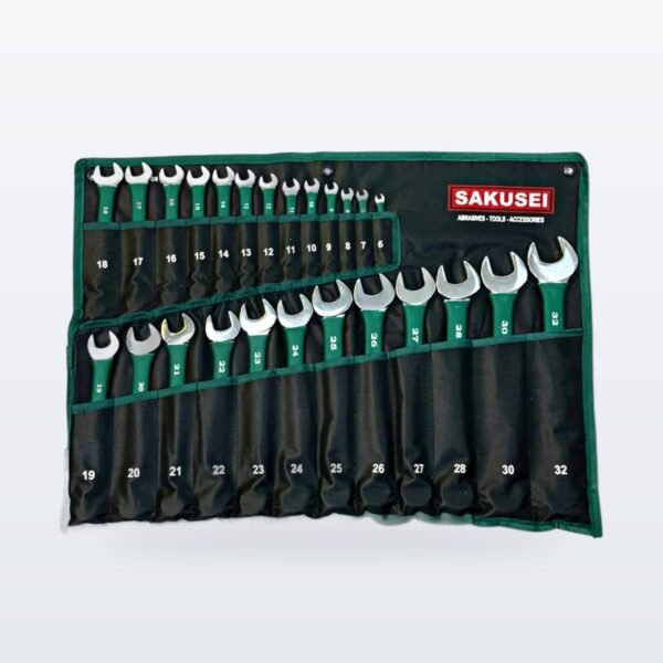 Sakusei 25-Piece Metric Combination Spanner Set (6-32 mm)